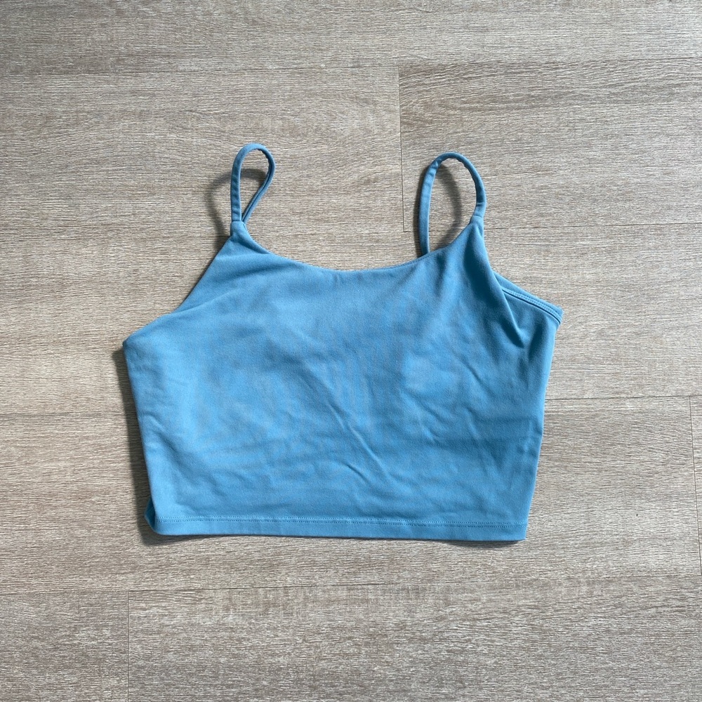 Women’s Light Blue Cropped‎ Cami Tank Top